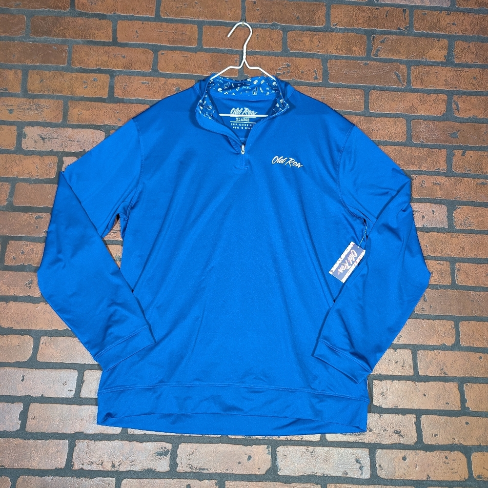 Old Row Men's XL Royal Blue Tailgate Quarter-Zip - Picture 2 of 10